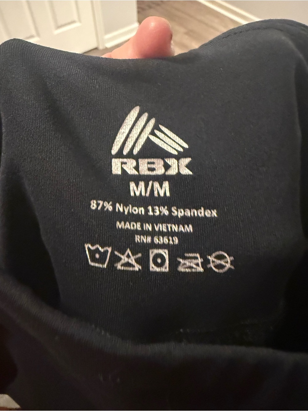 RBX Black High-Waist Pocket Leggings. Size medium - Picture 3 of 3